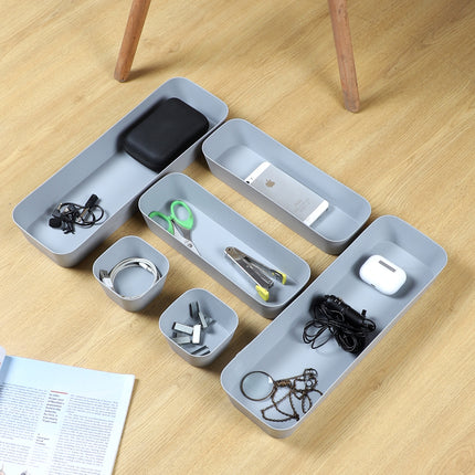 Drawer Organizer Grey – Set of 6