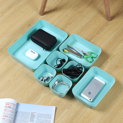 Drawer Organizer Sea Green – Set of 7