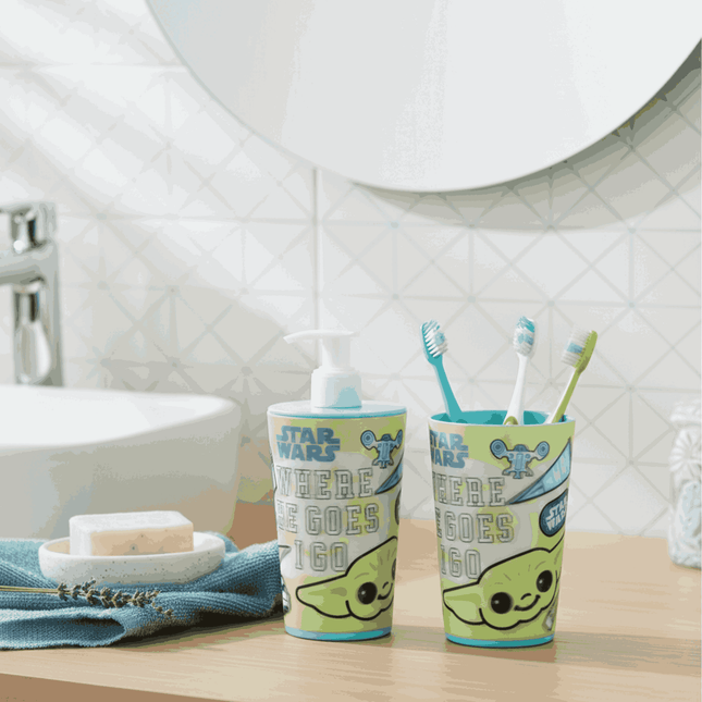Liquid Dispenser & Toothbrush Holder - Grogu (Disney)