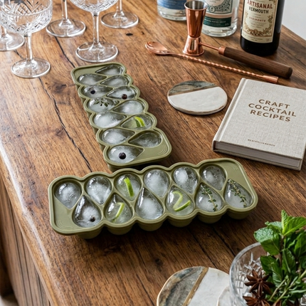 Ice Drop Tray – Set of 2 Olive Green