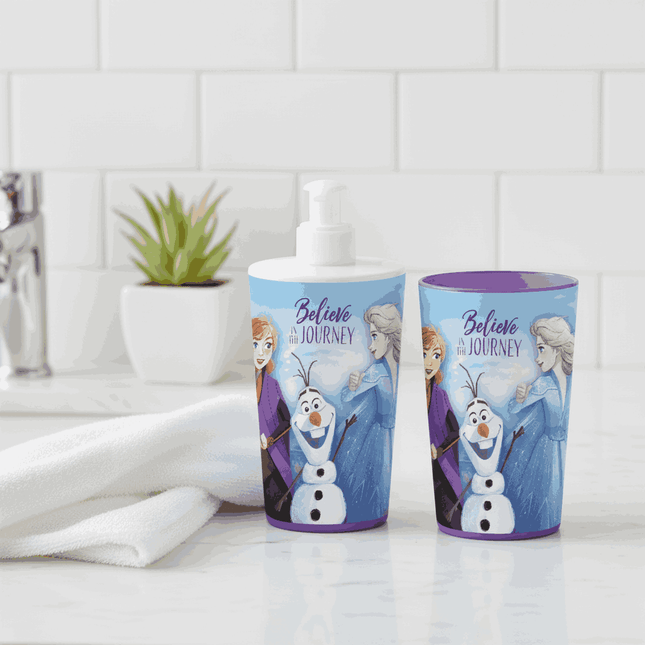 Liquid Dispenser & Toothbrush Holder - Frozen (Disney)