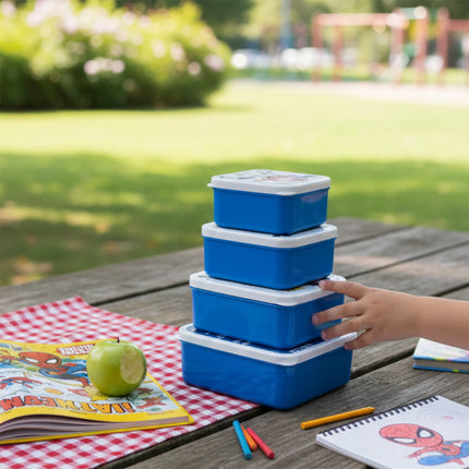 Snack 4 in 1 Container Set for Kids - Spider-Man
