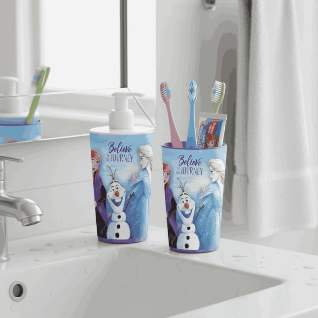 Liquid Dispenser & Toothbrush Holder - Frozen (Disney)