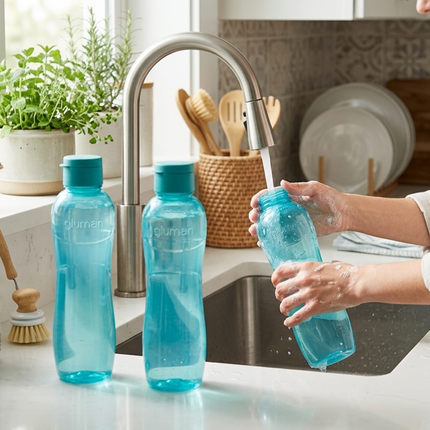 Clare Spout Water Bottle 1000 ml – Set of 3 (Sea Green)