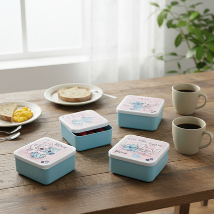 Snack 4 in 1 Container Set for Kids | Stitch
