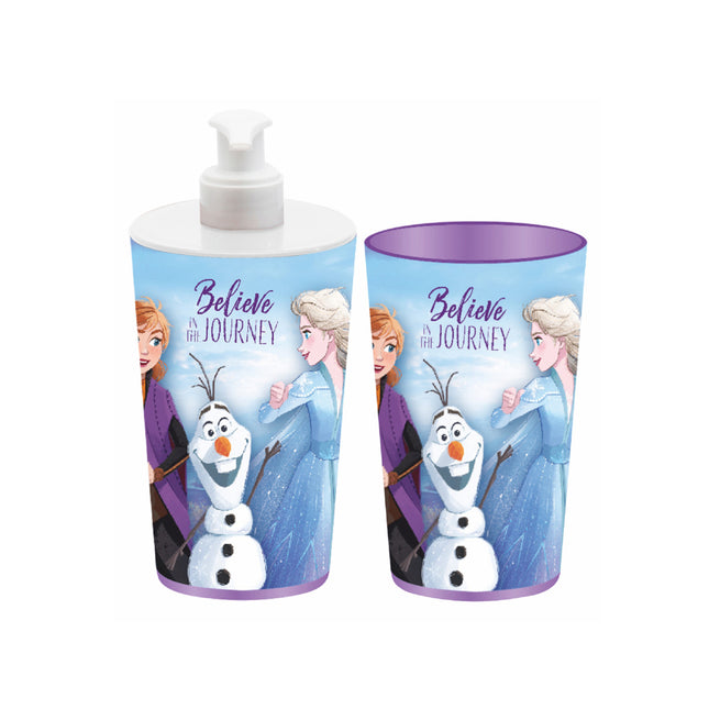 Liquid Dispenser & Toothbrush Holder - Frozen (Disney)