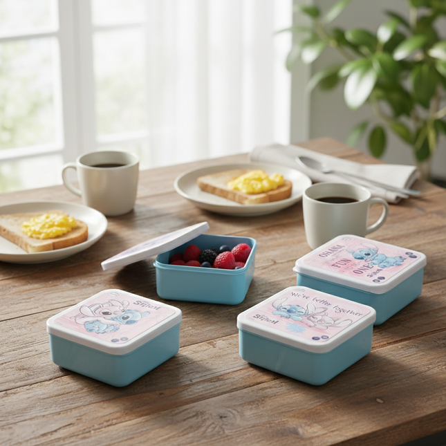 Snack 4 in 1 Container Set for Kids | Stitch