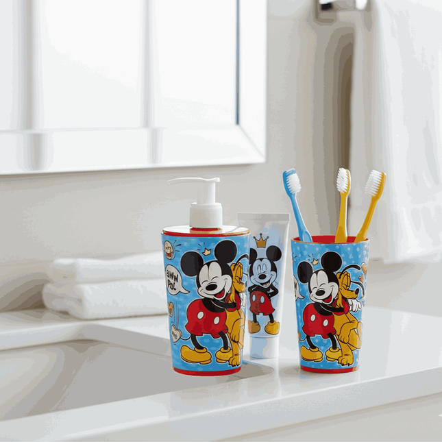 Liquid Dispenser & Toothbrush Holder - Mickey (Disney)