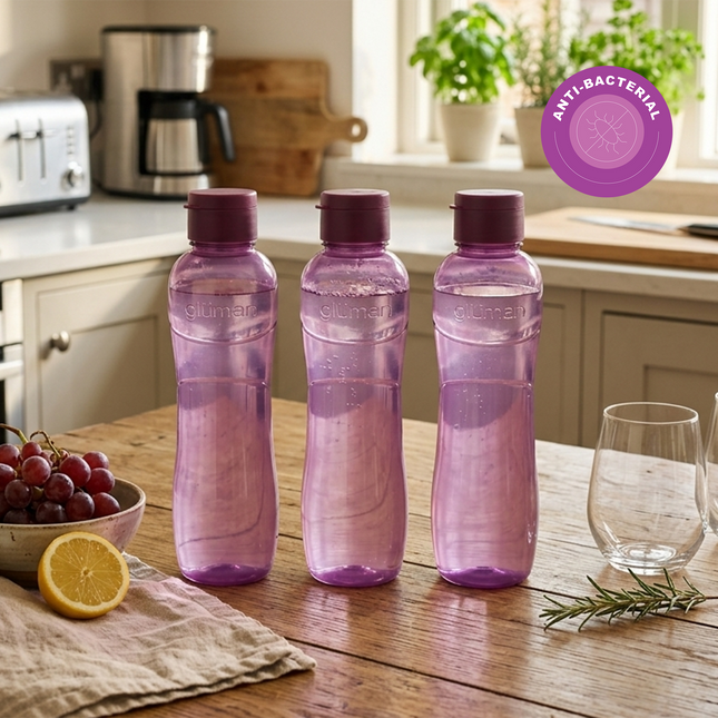 Clare Spout Water Bottle 1000 ml – Set of 3 Megenta