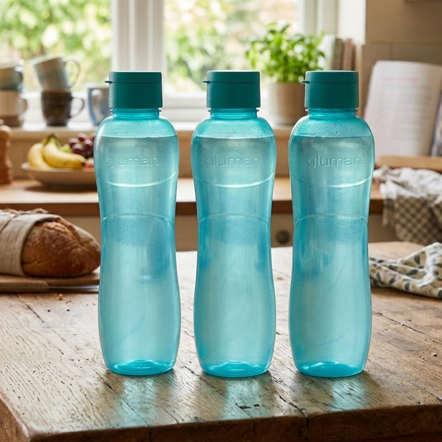 Clare Spout Water Bottle 1000 ml – Set of 3 (Sea Green)