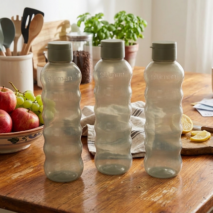 Ripple Spout Water Bottle 1300 ml – Set of 3 Gray