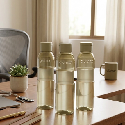 Viva Spout Water Bottle 1000 ml – Set of 3 (Olive Green)