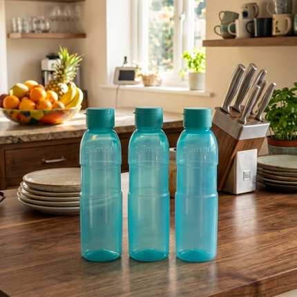 Viva Spout Water Bottle 1000 ml – Set of 3 Sea Green