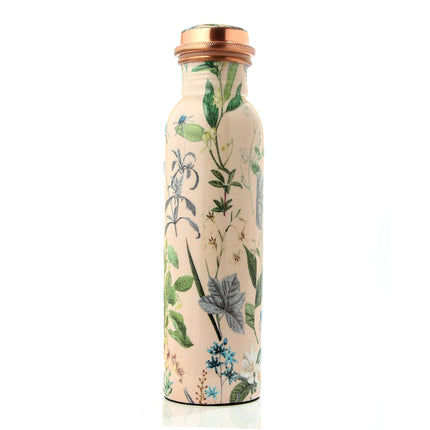 Natura Printed Copper Water Bottle - 950ml