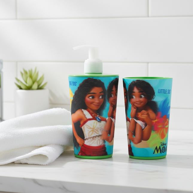 Liquid Dispenser & Toothbrush Holder - Moana (Disney)