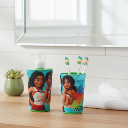 Liquid Dispenser & Toothbrush Holder - Moana (Disney)