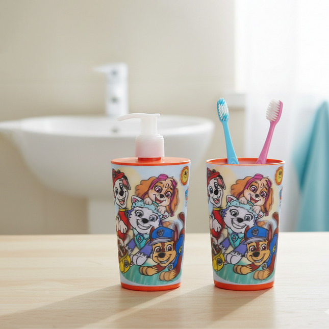 Liquid Dispenser & Toothbrush Holder - Paw Patrol (Disney)