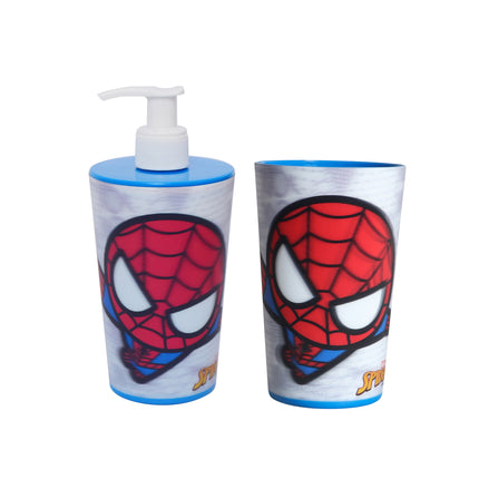 Liquid Dispenser & Toothbrush Holder - Spiderman (Disney)