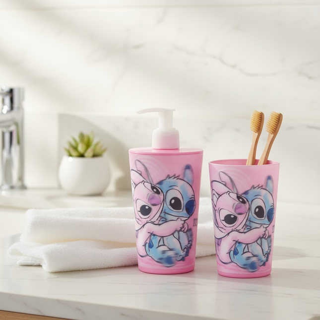 Liquid Dispenser & Toothbrush Holder - Stitch (Disney)