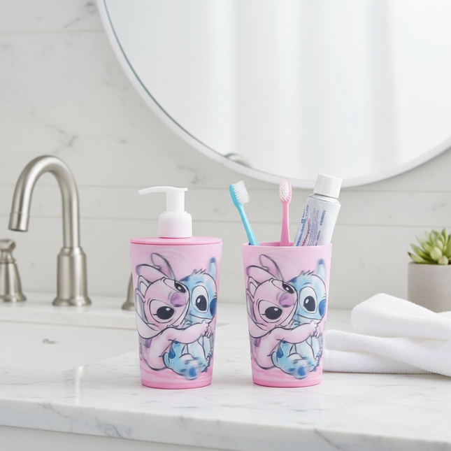 Liquid Dispenser & Toothbrush Holder - Stitch (Disney)