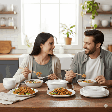 32 pcs Square Dinner Set