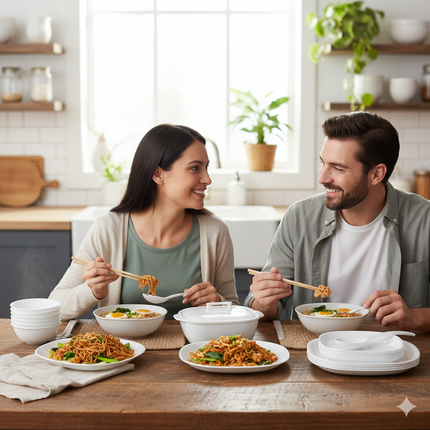 32 pcs Square Dinner Set