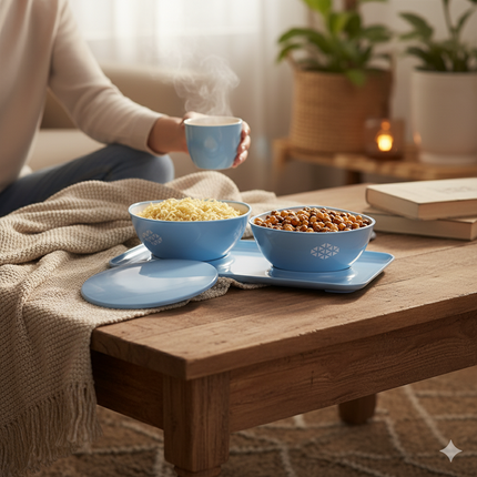 Peppy Bowl Set with Tray