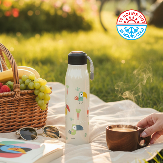 Strappy Water Bottle Birds - 600ml