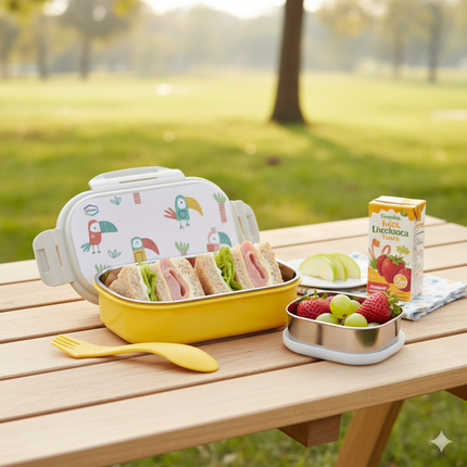 SS Snappy Lunch Box Birds 800ml