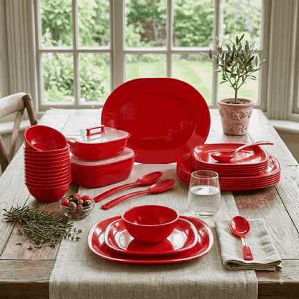 32 pcs Square Dinner Set