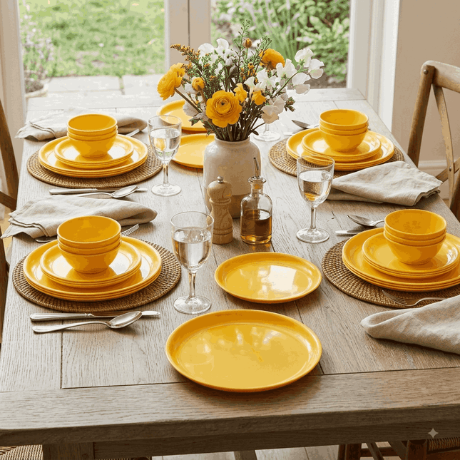 24 Pcs Round Dinner Set