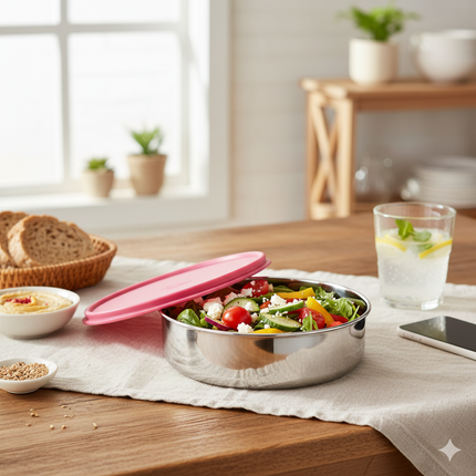 SS Round Container 1250 ml