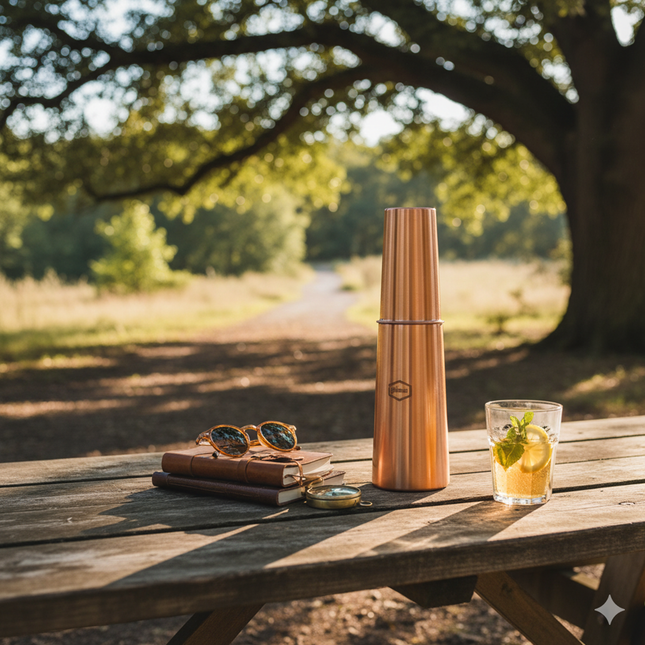 Cup Pura Copper Water Bottle - 850ml