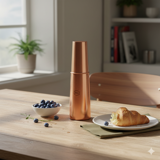 Cup Pura Copper Water Bottle - 850ml