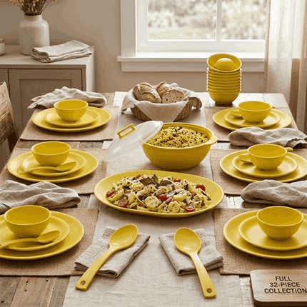 32 Pcs Round Dinner Set