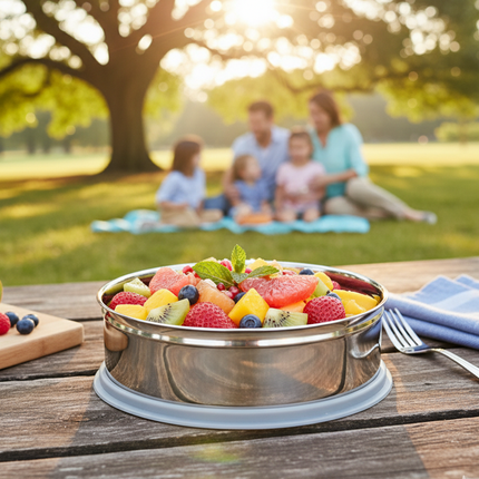 SS Round Container 1250 ml