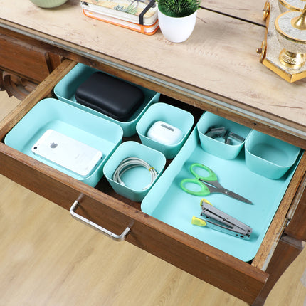 Drawer Organizer Sea Green – Set of 7