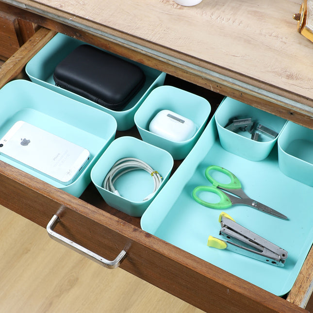 Drawer Organizer Sea Green – Set of 7