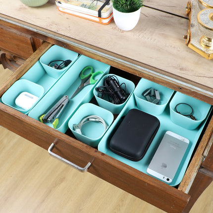 Drawer Organizer Sea Green – Set of 9
