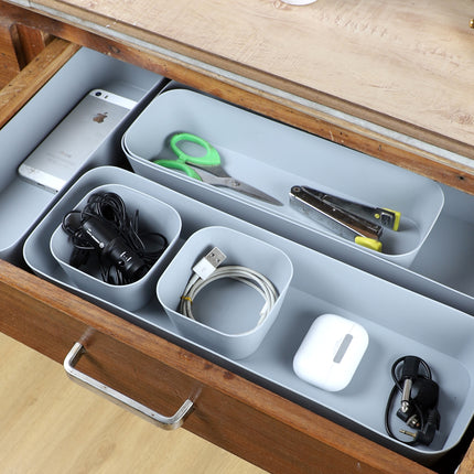 Drawer Organizer Grey – Set of 6