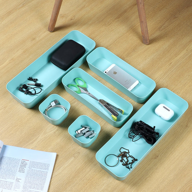 Drawar Organizer Sea Green Set of 6
