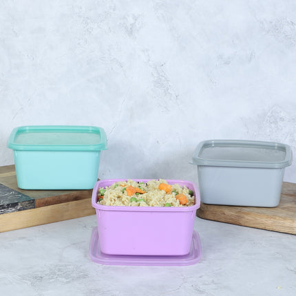 Square Container 800 Ml (Set of 3)