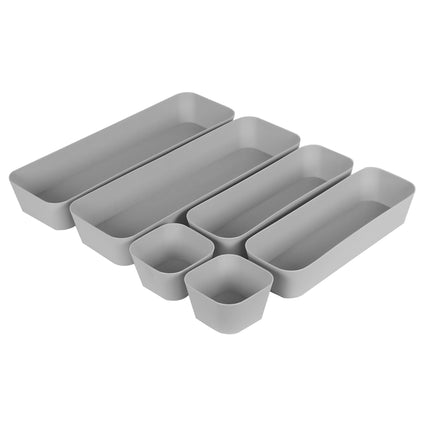 Drawer Organizer Grey – Set of 6