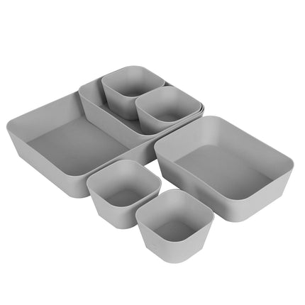 Drawer Organizer Grey – Set of 7
