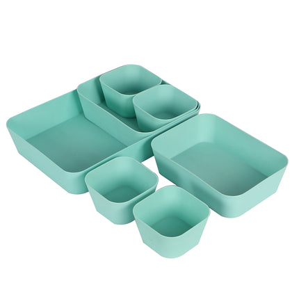 Drawer Organizer Sea Green – Set of 7