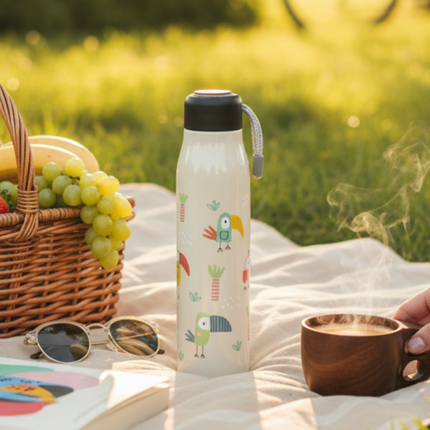 Strappy Water Bottle Birds - 600ml